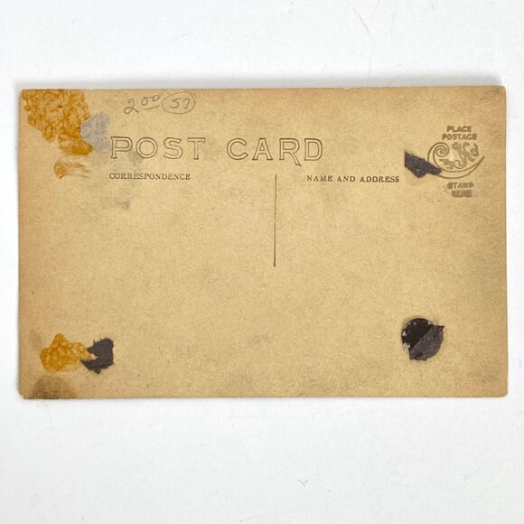 RPPC c1910 Girl and Baby Christening Gown Gel Silver CyKo Divided Back Postcard - Picture 3 of 3